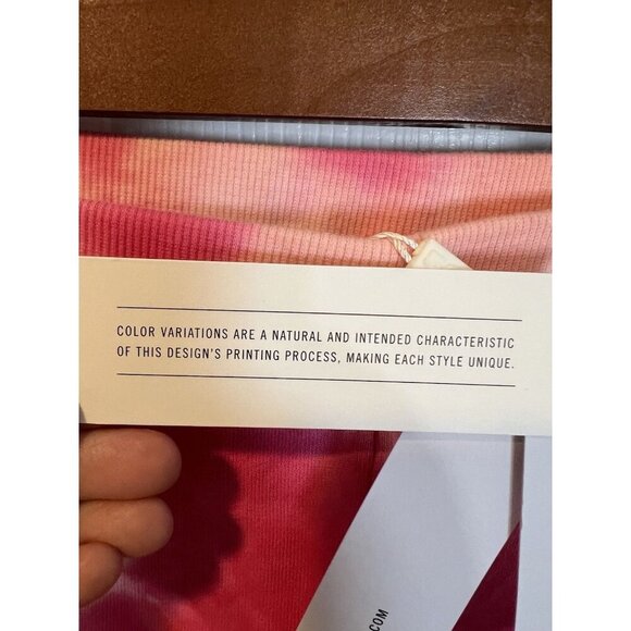 525 America Revolve Dolphin Shorts XS Coral Multi Athleisure Comfort Cotton NWT - Picture 8 of 8